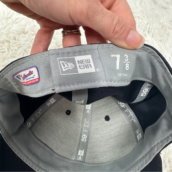 Boston Red Sox Clubhouse Low Profile 59FIFTY Hat. Size 7 3/8. Navy blue. - Picture 5 of 7